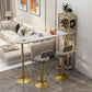 Glam Style Stone Pub Dining Set 1/2/3 Pcs Specialty Pub Set for Indoor