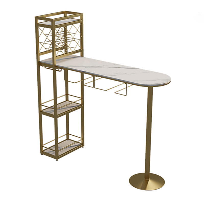 Glam Style Stone Pub Dining Set 1/2/3 Pcs Specialty Pub Set for Indoor