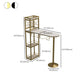 Glam Style Stone Pub Dining Set 1/2/3 Pcs Specialty Pub Set for Indoor