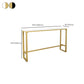Stone Top Bar Stool Table Glam Style Pub Table with Gold Legs Clearhalo 'Bar Furniture' 'Bar Tables' 'bar_tables' 'furn' 'furn_bar_tables' 'Furniture' 'Kitchen & Dining Furniture' 7500338