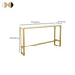 Stone Top Bar Stool Table Glam Style Pub Table with Gold Legs Clearhalo 'Bar Furniture' 'Bar Tables' 'bar_tables' 'furn' 'furn_bar_tables' 'Furniture' 'Kitchen & Dining Furniture' 7500343
