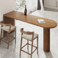 Double Pedestal Counter Height Dining Table Brown Counter Wine Table Clearhalo 'Bar Furniture' 'Bar Tables' 'bar_tables' 'furn' 'furn_bar_tables' 'Furniture' 'Kitchen & Dining Furniture' 7500410