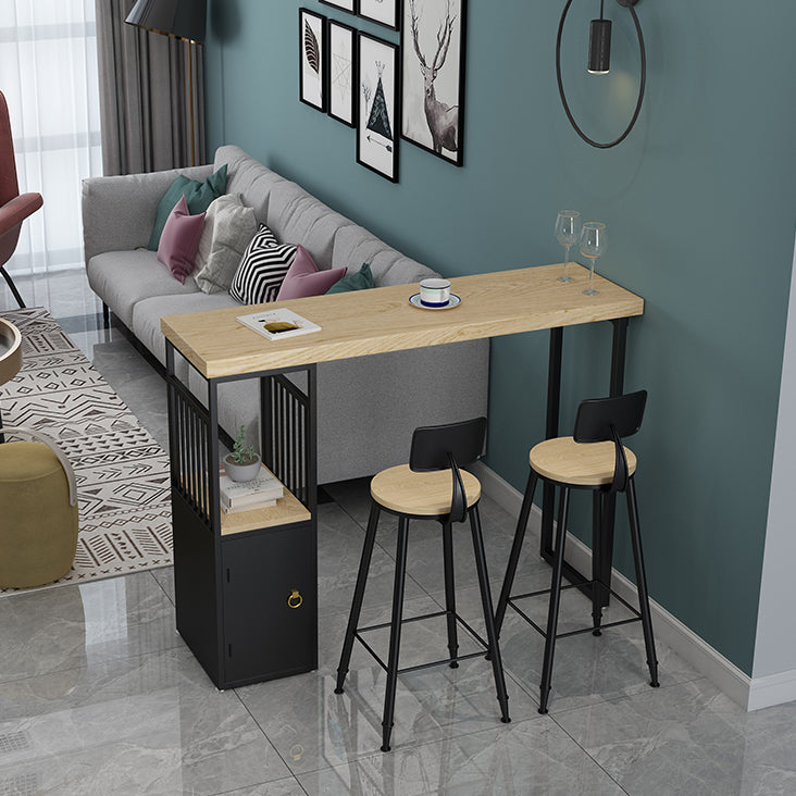 Tavolo da pub in legno in legno solido tavolo da tavolo da banco in legno in legno industriale