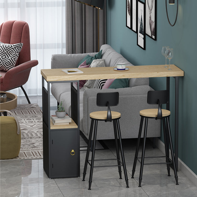 Tavolo da pub in legno in legno solido tavolo da tavolo da banco in legno in legno industriale