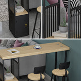 Tavolo da pub in legno in legno solido tavolo da tavolo da banco in legno in legno industriale