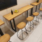 Modern Patio Bar Table Solid Wood Counter Height Dining Table Clearhalo 'Bar Furniture' 'Bar Tables' 'bar_tables' 'furn' 'furn_bar_tables' 'Furniture' 'Kitchen & Dining Furniture' 7500469