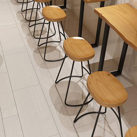 Moderne terrasstaaf tafel massieve houten aanrechte eettafel