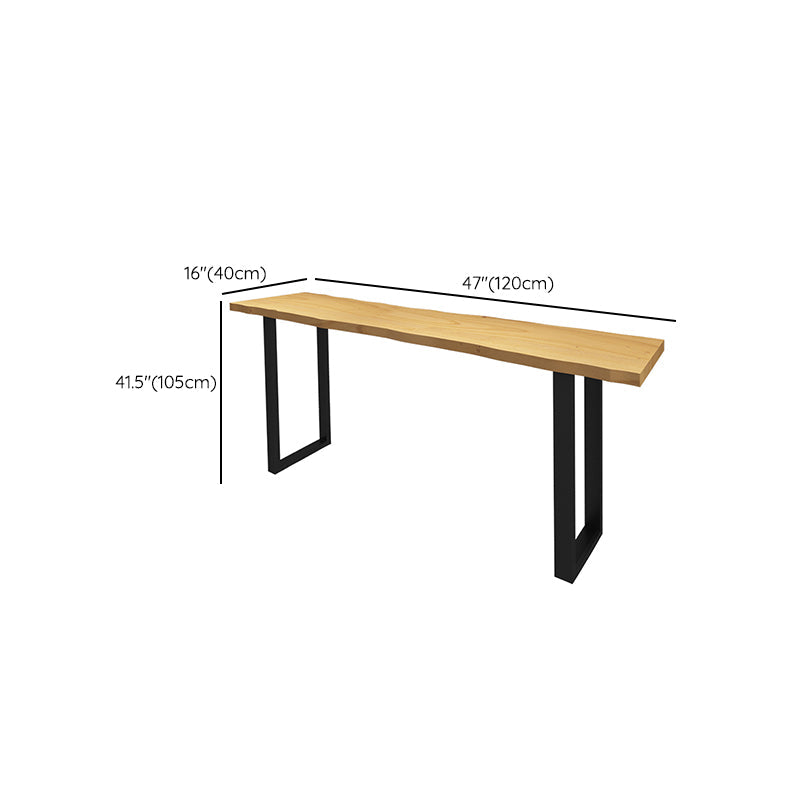 Modern Patio Bar Table Solid Wood Counter Height Dining Table Clearhalo 'Bar Furniture' 'Bar Tables' 'bar_tables' 'furn' 'furn_bar_tables' 'Furniture' 'Kitchen & Dining Furniture' 7500473