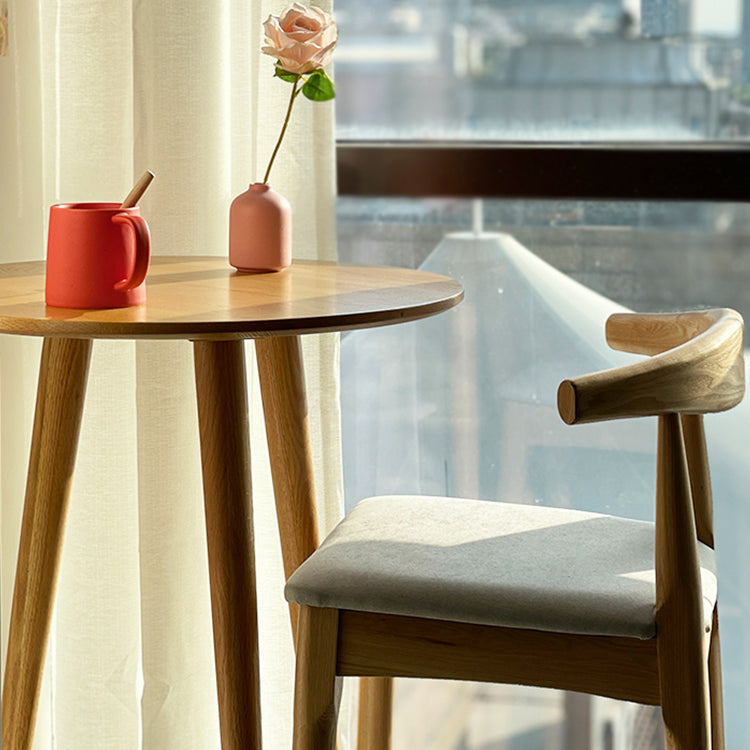 Indoor Modern Bar Dining Table Round Shape Solid Wood Bar Table Clearhalo 'Bar Furniture' 'Bar Tables' 'bar_tables' 'furn' 'furn_bar_tables' 'Furniture' 'Kitchen & Dining Furniture' 7500480