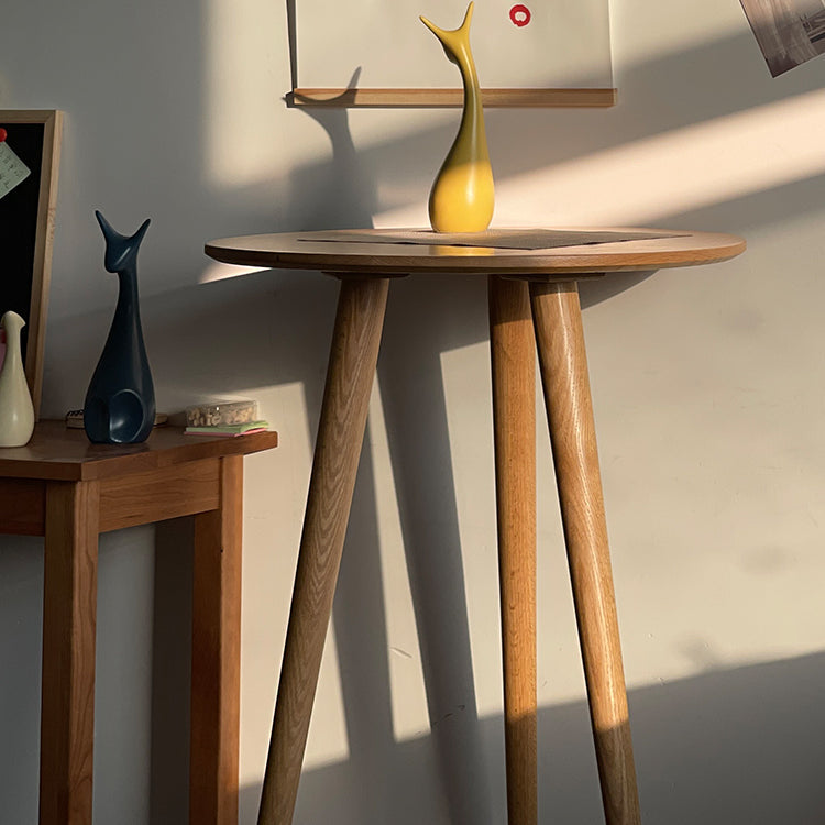 Indoor Modern Bar Dining Table Round Shape Solid Wood Bar Table Clearhalo 'Bar Furniture' 'Bar Tables' 'bar_tables' 'furn' 'furn_bar_tables' 'Furniture' 'Kitchen & Dining Furniture' 7500481