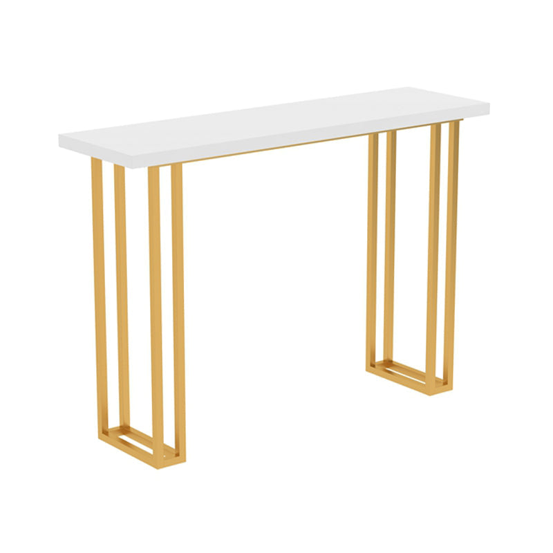 Rectangle Bistro Bar Height Cocktail Table Sled Pub Height Dining Table Wood Without Chairs Clearhalo 'Bar Furniture' 'Bar Tables' 'bar_tables' 'furn' 'furn_bar_tables' 'Furniture' 'Kitchen & Dining Furniture' 7500491