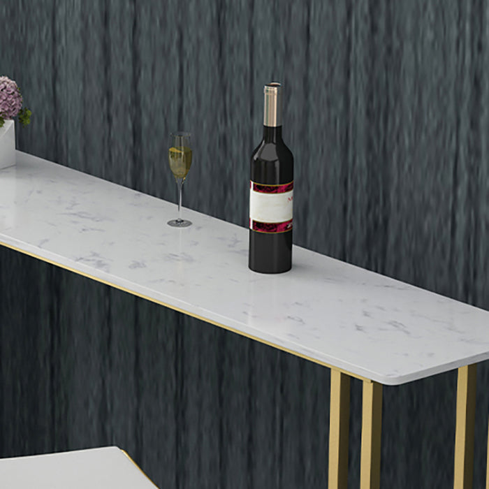 Rectangle Bistro Bar Height Cocktail Table Sled Pub Height Dining Table Clearhalo 'Bar Furniture' 'Bar Tables' 'bar_tables' 'furn' 'furn_bar_tables' 'Furniture' 'Kitchen & Dining Furniture' 7500496