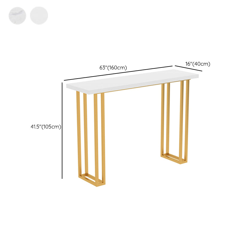 Rectangle Bistro Bar Height Cocktail Table Sled Pub Height Dining Table Clearhalo 'Bar Furniture' 'Bar Tables' 'bar_tables' 'furn' 'furn_bar_tables' 'Furniture' 'Kitchen & Dining Furniture' 7500503