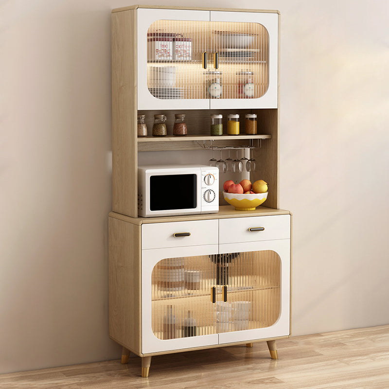 Sideboard in legno ingegnerizzato contemporaneo con illuminazione per sala da pranzo