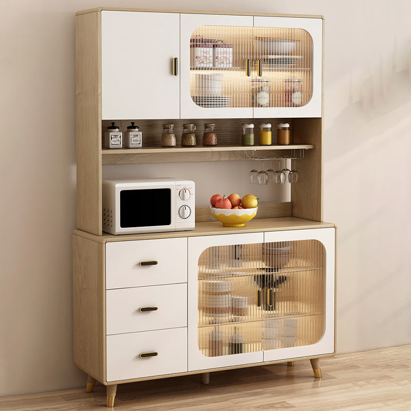 Sideboard in legno ingegnerizzato contemporaneo con illuminazione per sala da pranzo