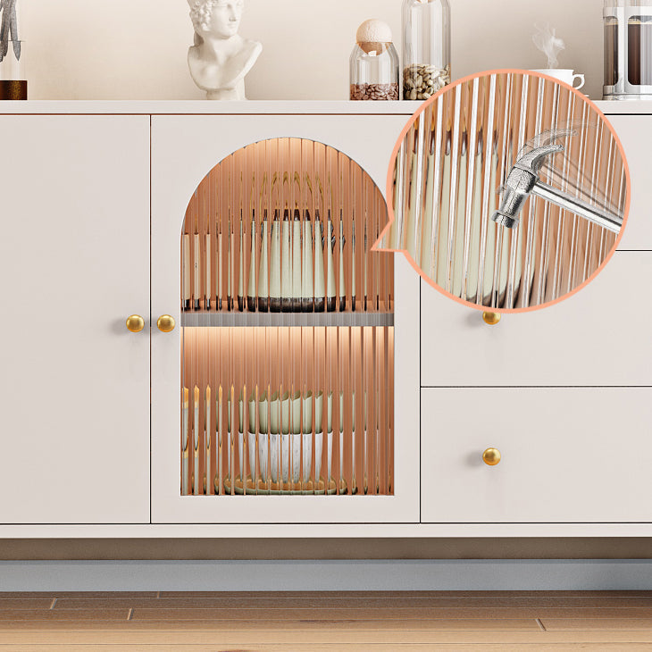 Mesa de madera del gabinete del aparador moderno Mesa de madera con puertas para el comedor