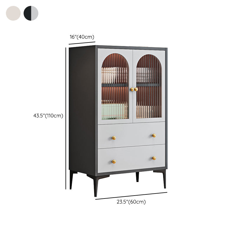 Mesa de madera del gabinete del aparador moderno Mesa de madera con puertas para el comedor