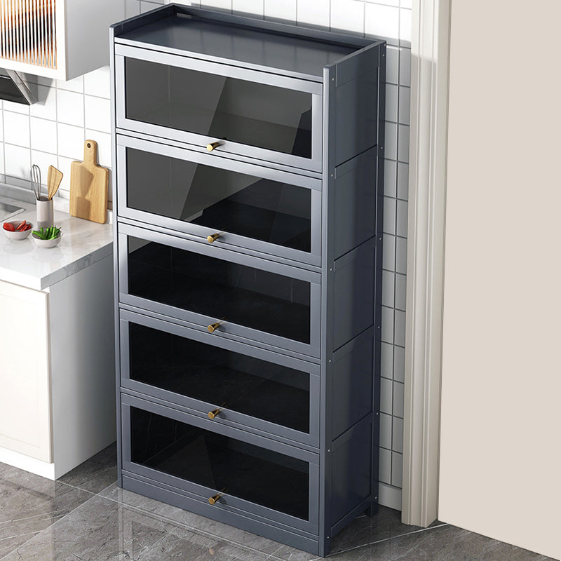 Sideboard di bambù contemporaneo di bambù con porte per sala da pranzo