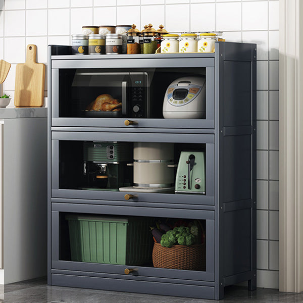 Sideboard di bambù contemporaneo di bambù con porte per sala da pranzo