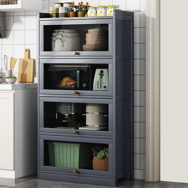 Sideboard di bambù contemporaneo di bambù con porte per sala da pranzo