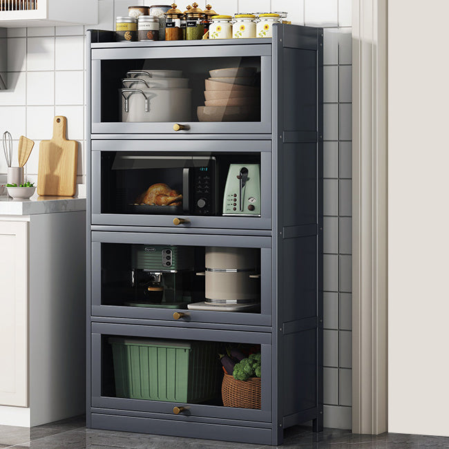 Sideboard di bambù contemporaneo di bambù con porte per sala da pranzo