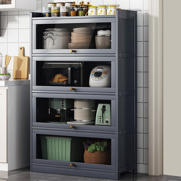 Sideboard di bambù contemporaneo di bambù con porte per sala da pranzo