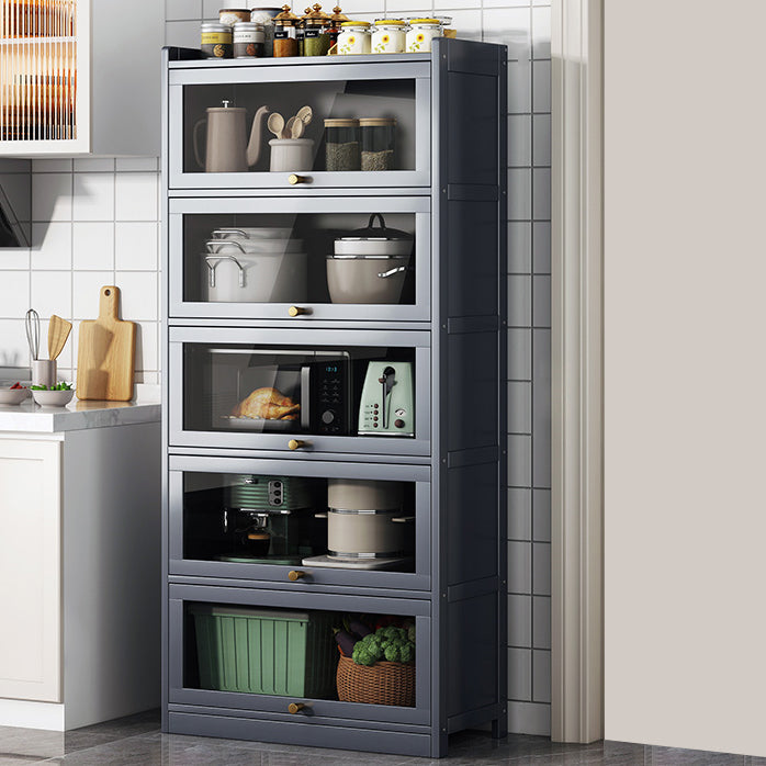 Sideboard di bambù contemporaneo di bambù con porte per sala da pranzo