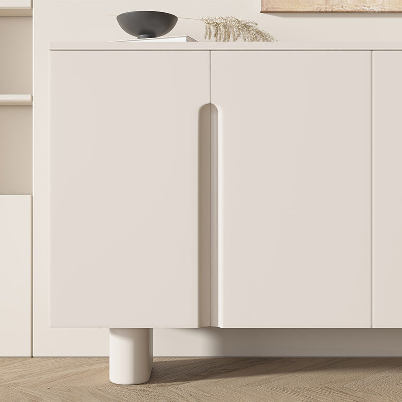 Servidor contemporáneo de comedor de madera de Faux Server con luces para el comedor