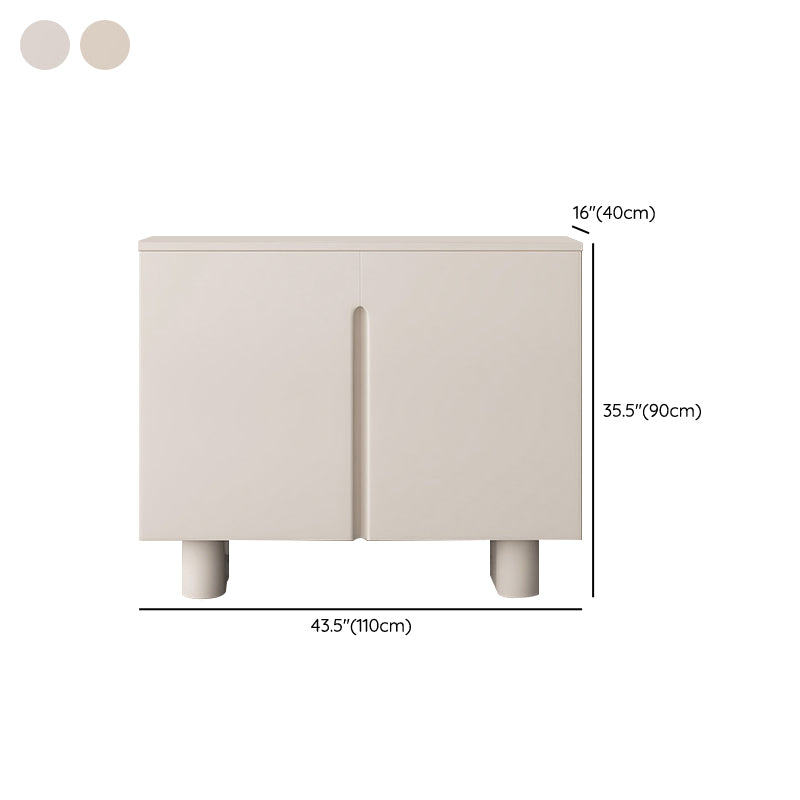 Servidor contemporáneo de comedor de madera de Faux Server con luces para el comedor