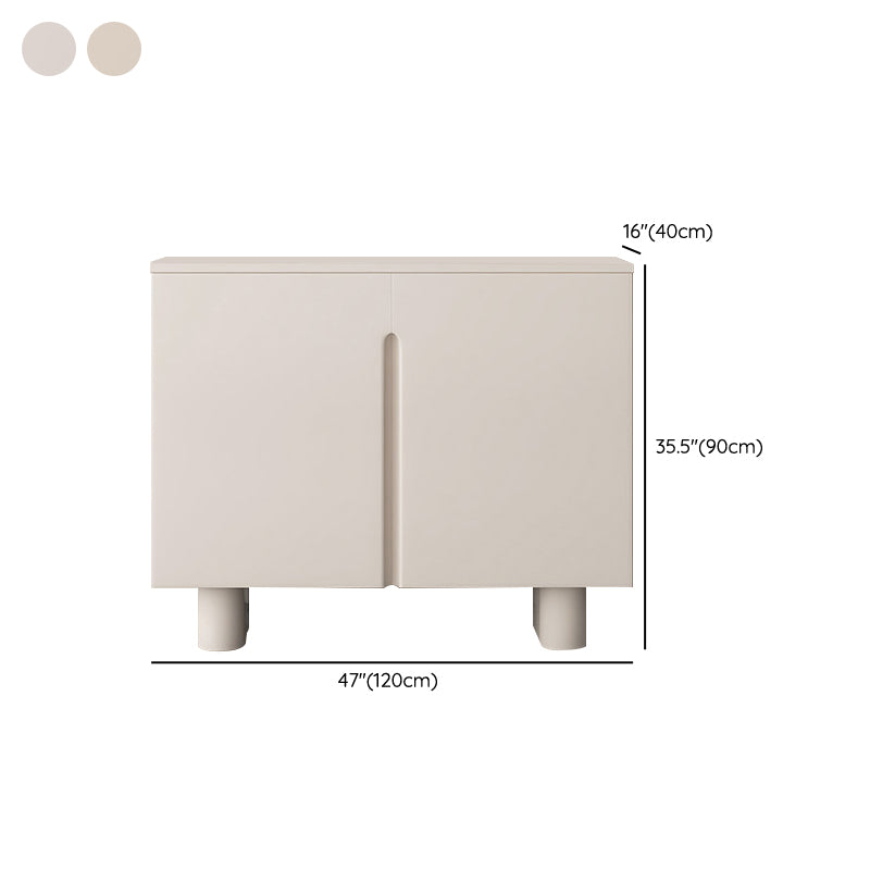 Servidor contemporáneo de comedor de madera de Faux Server con luces para el comedor