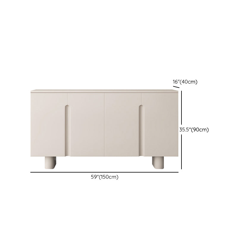 Servidor contemporáneo de comedor de madera de Faux Server con luces para el comedor