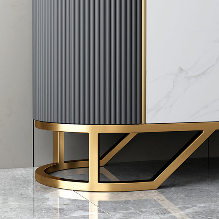 Glam Sideboard Cabinet Marmo Sideboard Tavolo con porte per cucina