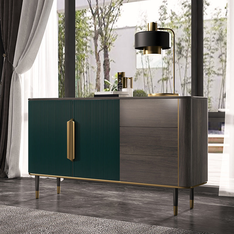Tavolo da buffet contemporaneo tavolo da sideboard in legno con gambe per cucina