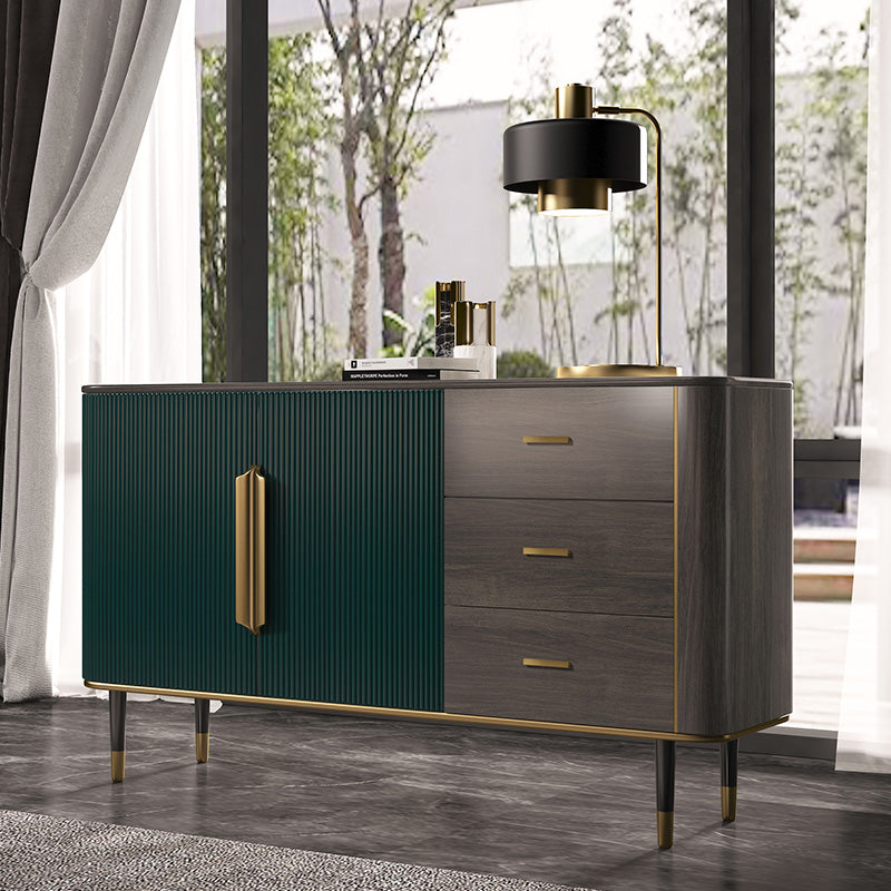 Tavolo da buffet contemporaneo tavolo da sideboard in legno con gambe per cucina