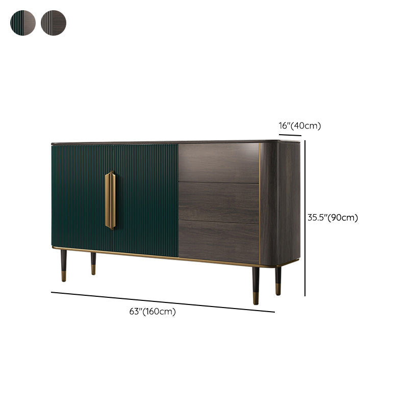 Tavolo da buffet contemporaneo tavolo da sideboard in legno con gambe per cucina