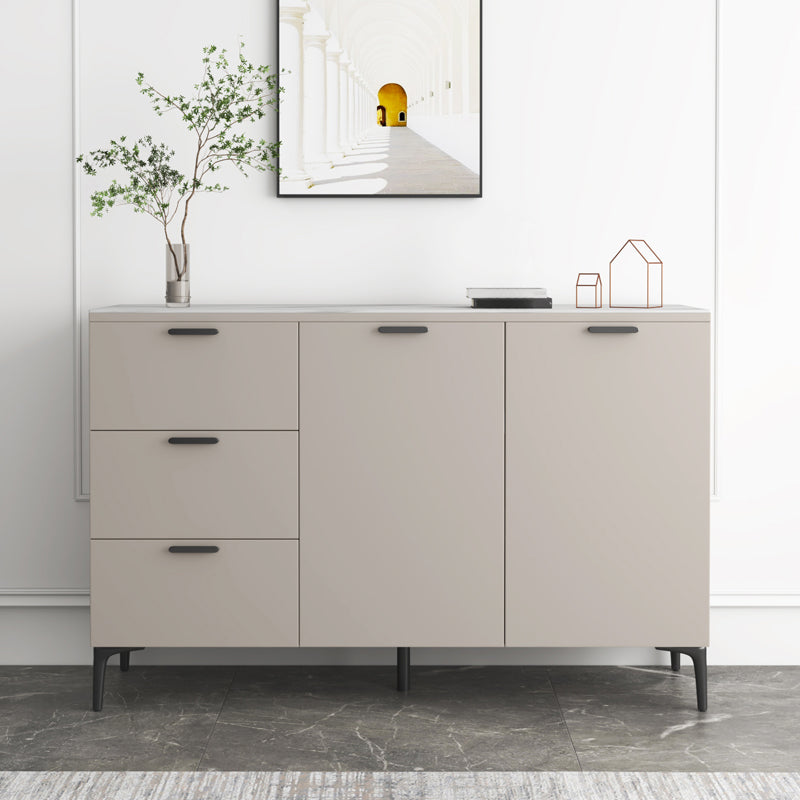 Contemporary Sideboard Cabinet Solid Wood Sideboard Table with Doors for Dining Room Clearhalo 'buffet_sideboard' 'Buffets & Sideboards' 'furn' 'furn_buffet_sideboard' 'Furniture' 'Kitchen & Dining Furniture' 7500746