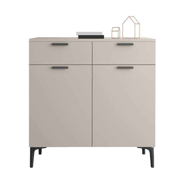 Contemporary Sideboard Cabinet Solid Wood Sideboard Table with Doors for Dining Room 35"L x 10"W x 36"H Wood Clearhalo 'buffet_sideboard' 'Buffets & Sideboards' 'furn' 'furn_buffet_sideboard' 'Furniture' 'Kitchen & Dining Furniture' 7500747