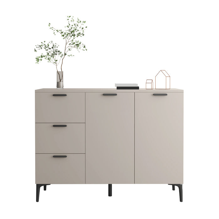 Contemporary Sideboard Cabinet Solid Wood Sideboard Table with Doors for Dining Room 47"L x 10"W x 36"H Wood Clearhalo 'buffet_sideboard' 'Buffets & Sideboards' 'furn' 'furn_buffet_sideboard' 'Furniture' 'Kitchen & Dining Furniture' 7500748