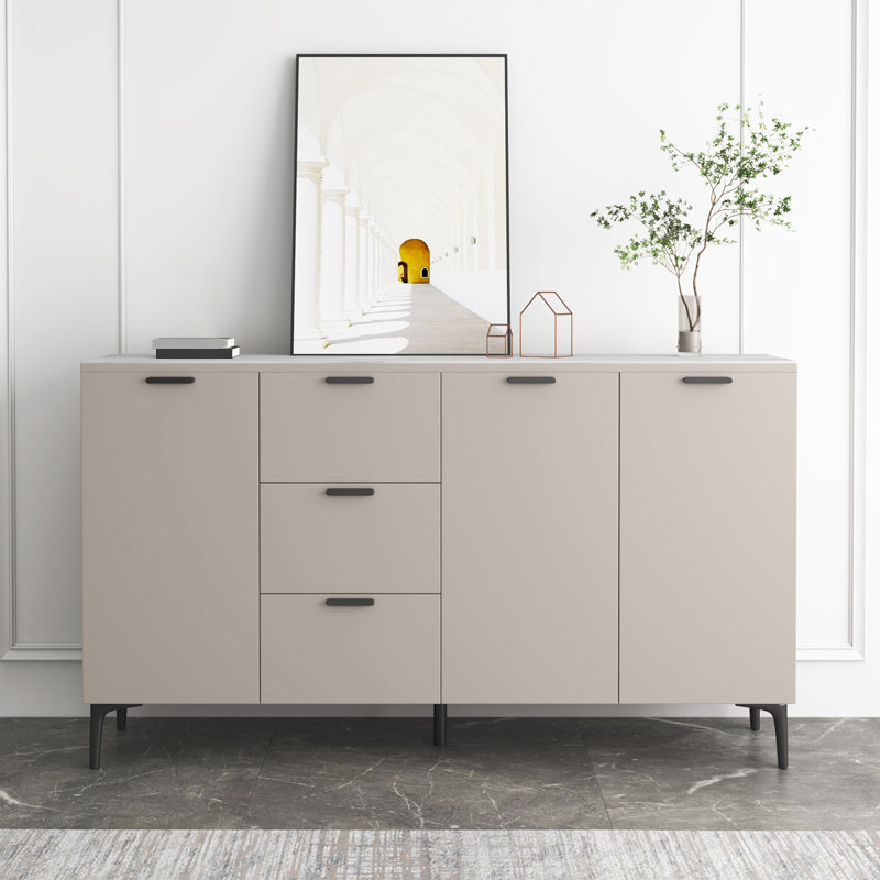 Contemporary Sideboard Cabinet Solid Wood Sideboard Table with Doors for Dining Room Clearhalo 'buffet_sideboard' 'Buffets & Sideboards' 'furn' 'furn_buffet_sideboard' 'Furniture' 'Kitchen & Dining Furniture' 7500749