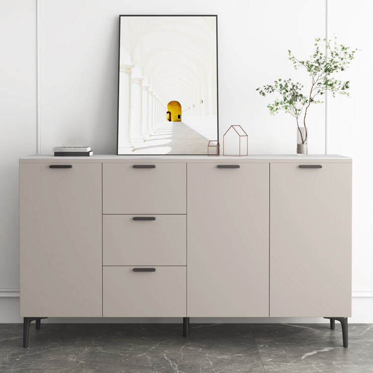 Contemporary Sideboard Cabinet Solid Wood Sideboard Table with Doors for Dining Room Clearhalo 'buffet_sideboard' 'Buffets & Sideboards' 'furn' 'furn_buffet_sideboard' 'Furniture' 'Kitchen & Dining Furniture' 7500764