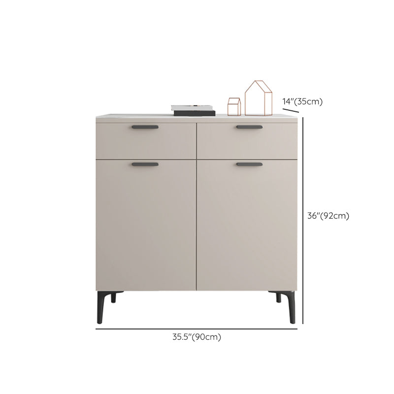 Contemporary Sideboard Cabinet Solid Wood Sideboard Table with Doors for Dining Room Clearhalo 'buffet_sideboard' 'Buffets & Sideboards' 'furn' 'furn_buffet_sideboard' 'Furniture' 'Kitchen & Dining Furniture' 7500774