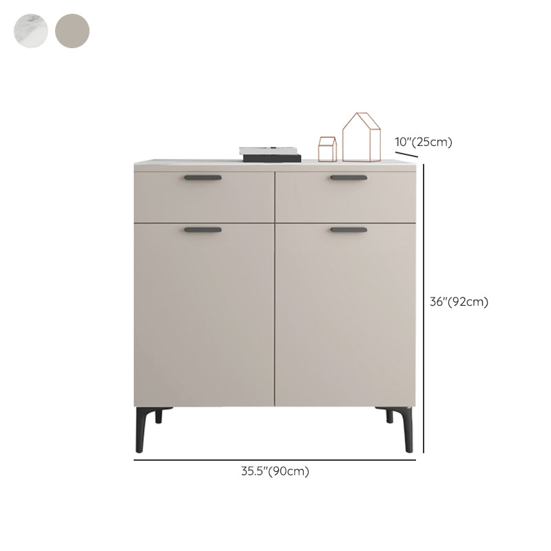 Contemporary Sideboard Cabinet Solid Wood Sideboard Table with Doors for Dining Room Clearhalo 'buffet_sideboard' 'Buffets & Sideboards' 'furn' 'furn_buffet_sideboard' 'Furniture' 'Kitchen & Dining Furniture' 7500778