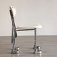 Contemporary Upholstered Armless Chair Home Silver Legs Dining Chair