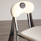 Contemporary Upholstered Armless Chair Home Silver Legs Dining Chair