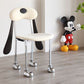 Contemporary Upholstered Armless Chair Home Silver Legs Dining Chair