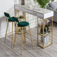 Glam Stone Rectangle Counter Table 1/3 Pieces Bar Table Set for Living Room Table & Chair(s) Green Clearhalo 'Bar Furniture' 'furn' 'furn_home_bar_bar_sets' 'Furniture' 'Home Bars & Bar Sets' 'home_bar_bar_sets' 'Kitchen & Dining Furniture' 7508278