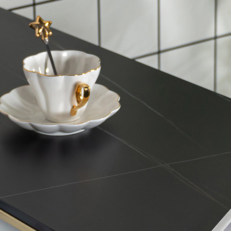 Glam Stone Rectangle Counter Table 1/3 Pieces Bar Table Set for Living Room Clearhalo 'Bar Furniture' 'furn' 'furn_home_bar_bar_sets' 'Furniture' 'Home Bars & Bar Sets' 'home_bar_bar_sets' 'Kitchen & Dining Furniture' 7508281