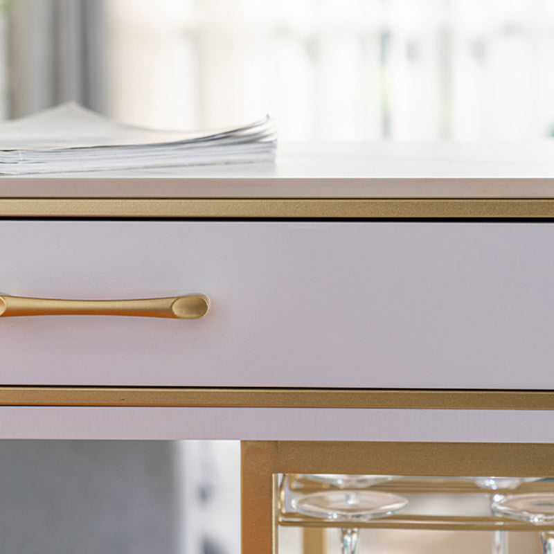 Glam Stone Rectangle Counter Table 1/3 Pieces Bar Table Set for Living Room Clearhalo 'Bar Furniture' 'furn' 'furn_home_bar_bar_sets' 'Furniture' 'Home Bars & Bar Sets' 'home_bar_bar_sets' 'Kitchen & Dining Furniture' 7508283