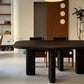 Oak Solid Wood Dining Table Tripod Base Dining Table for Dining Room Clearhalo 'Dining Tables & Seating' 'Dining Tables' 'dining_table' 'furn' 'furn_dining_table' 'Furniture' 'Kitchen & Dining Furniture' 7508831