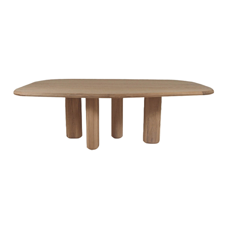 Oak Solid Wood Dining Table Tripod Base Dining Table for Dining Room Wood Without Chairs Clearhalo 'Dining Tables & Seating' 'Dining Tables' 'dining_table' 'furn' 'furn_dining_table' 'Furniture' 'Kitchen & Dining Furniture' 7508832